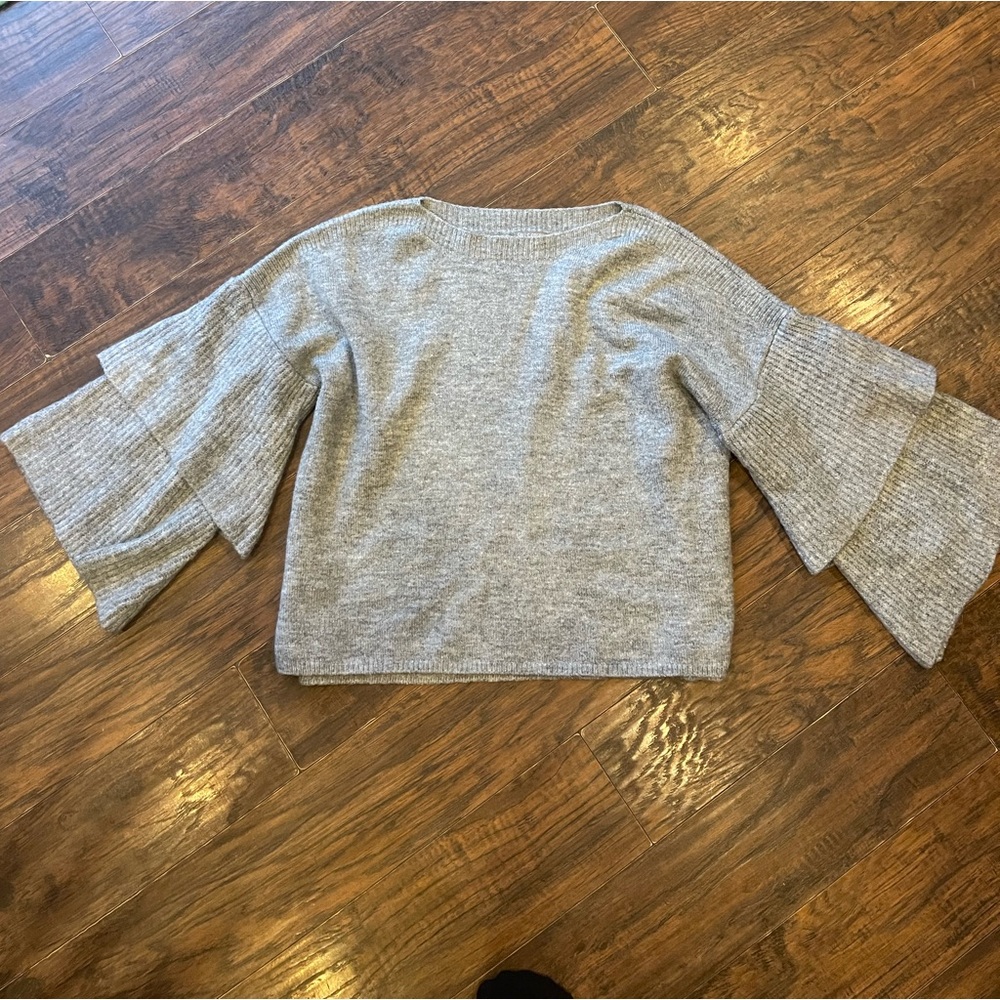 Fall Creek large gray sweater.